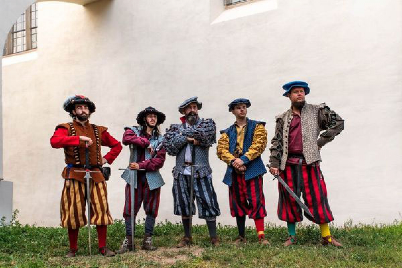 Participanți Teutonic fest Honigberg, Hărman, Județul Brașov, cavaleri medievali 