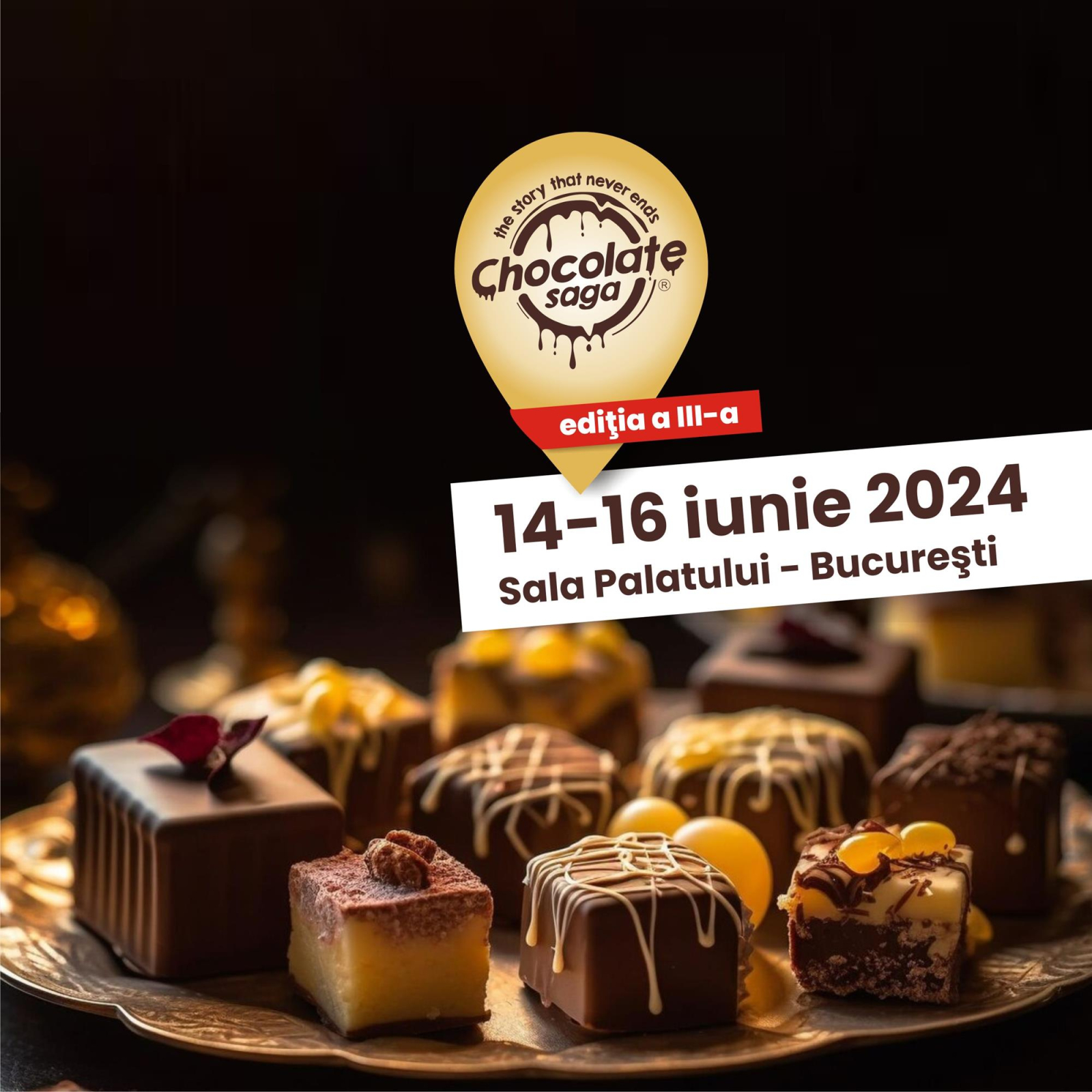 Chocolate Saga București , coperta, poster 